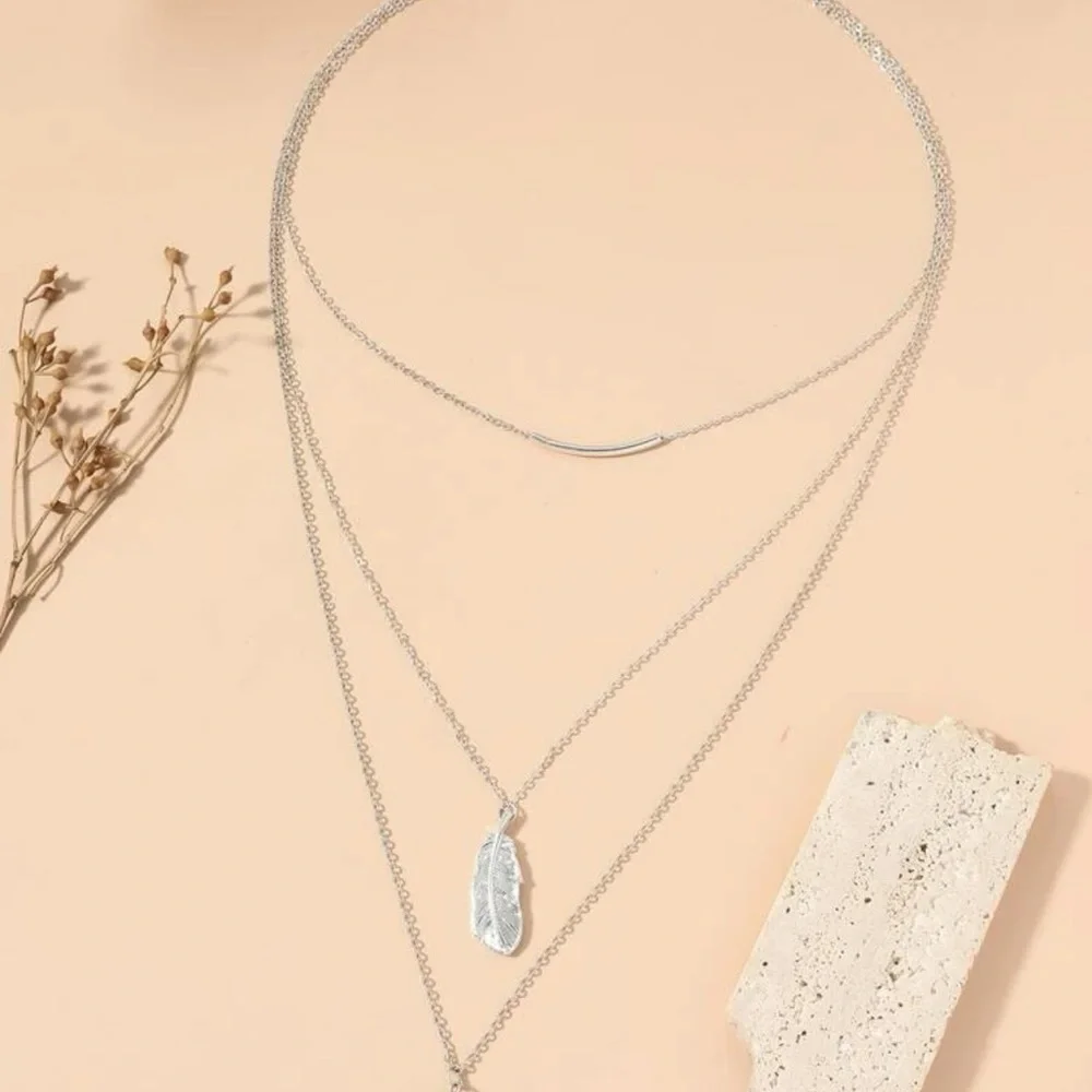 3 LAYERED TURQUOISE NECKLACE - Picture 4 of 6